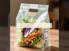 12 Colors ISO 9001 & 22000 Compliant PET/PE Fresh Vegetable Packaging Bag for High-Speed Packaging