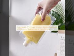 Customizable 2/3/4 Layer Structure Spouted Pouch with 50-200micron Thickness and 12 Color Printing