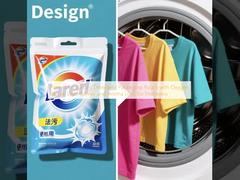 Premium Laundry Detergent Packaging Pouch with Oxygen Barrier Light Barrier and Aroma Lock for Freshness