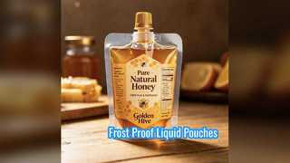 Custom Spouted Pouches Frost Resistant Liquid Packaging